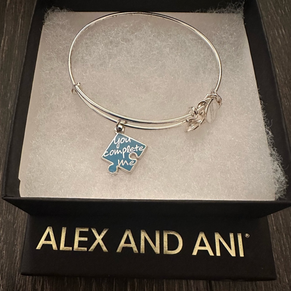 New Alex and Ani Autism Charm Bangle